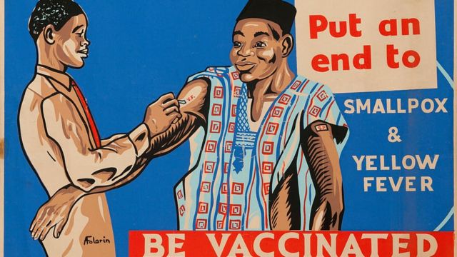 Плакат з закликом до вакцинації в Нігерії