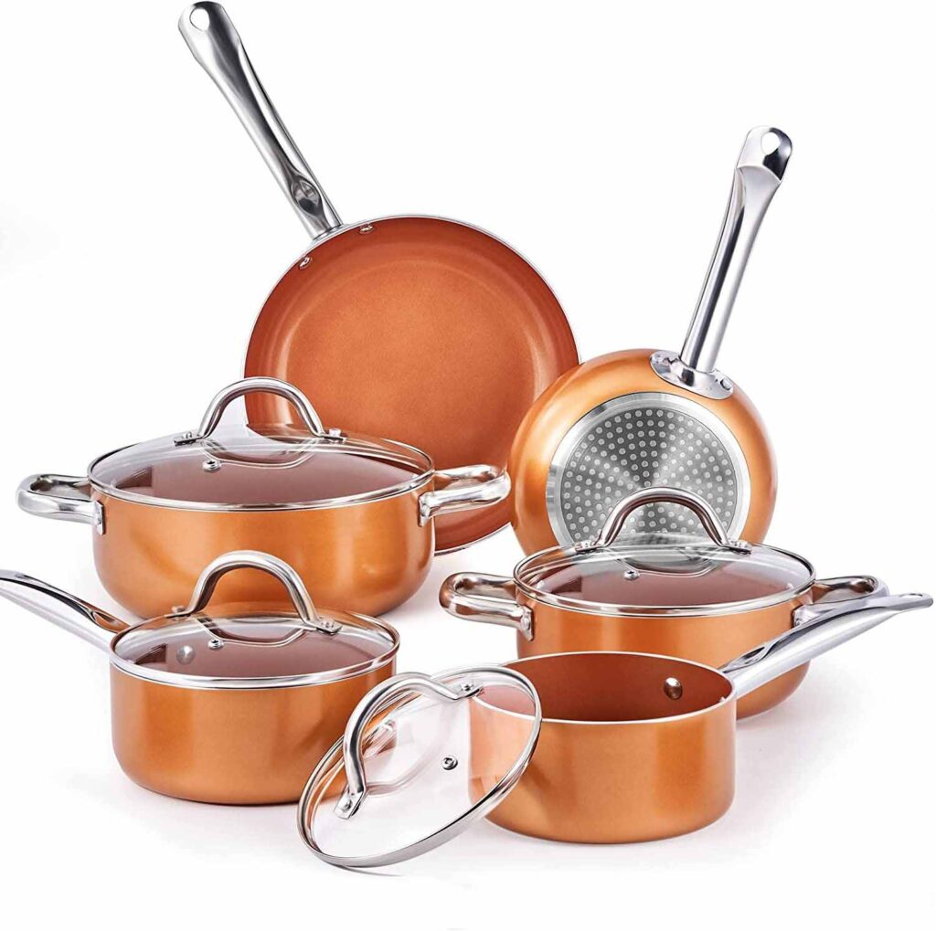 CUSINAID Aluminum Cookware Sets Pots and Pans Set