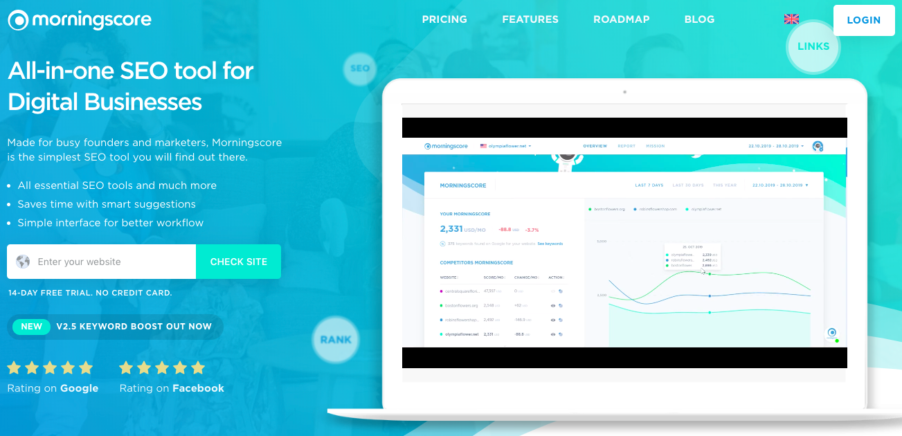 content audit tool - morningscore