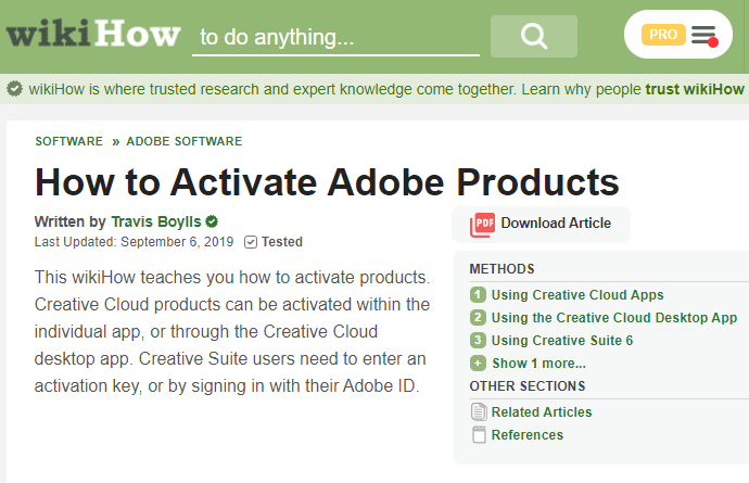 How to Activate Adobe Products