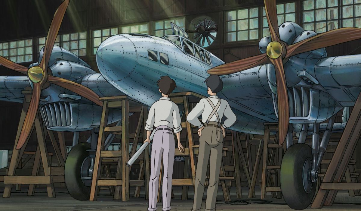 One of airplane scene from Miyazaki movie