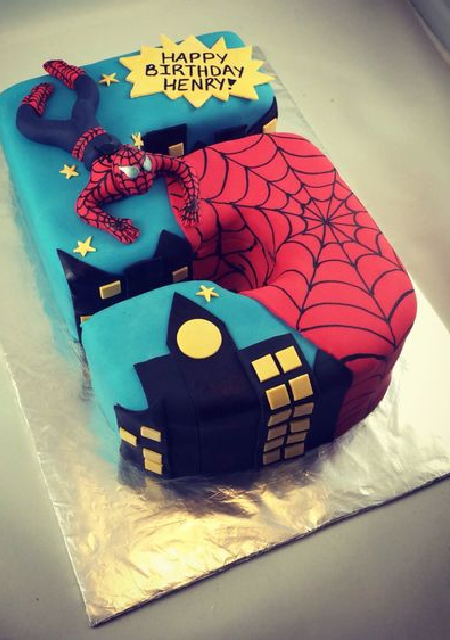bolo do homem-aranha para aniversário infantil