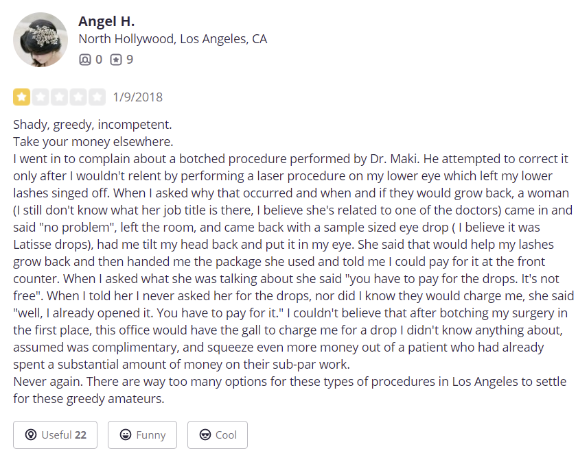 Los Angeles Center for Cosmetic Surgery review