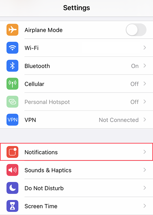 Fix Instagram Notifications Not Working On iPhone - Application Notification settings