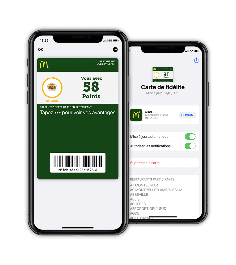 wallet mobile McDonald's