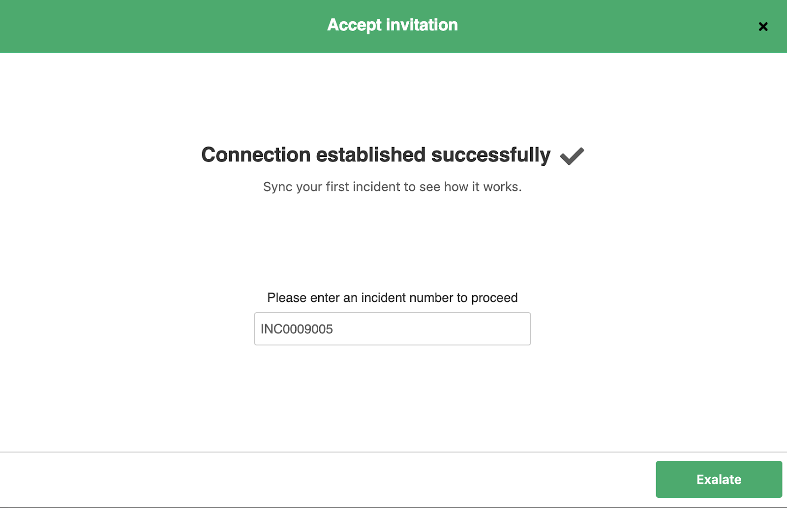accept Salesforce ServiceNow sync invitation 