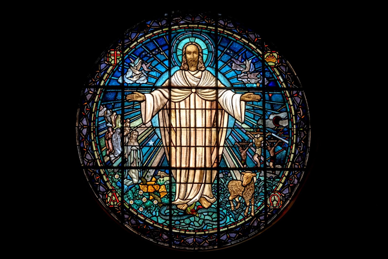 A church mosaic of Jesus Christ