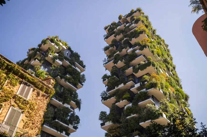 Biophilic Architecture Around the World - Bosco Verticale in Milan, Italy