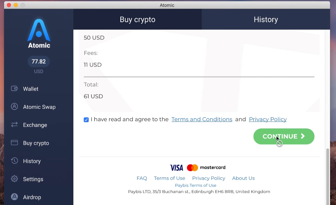 Screenshot of the download page for Atomic Wallet.Caption: We have apps for many Operating Systems!