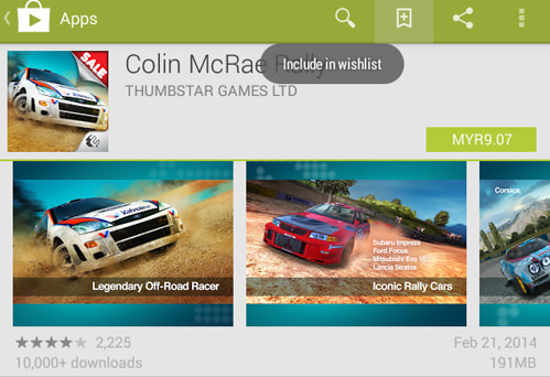 Include apps in the wishlist- 10 tips and tricks for using Google Play Store