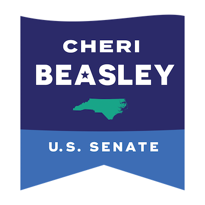 Cheri Beasley for US Senate logo