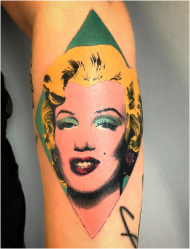 Glittering Marilyn Tattoo