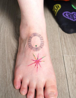 Watermelon Star Tattoo