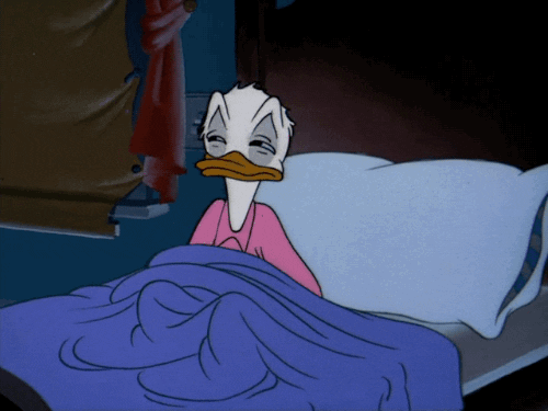 Sleeping Donald Duck gif