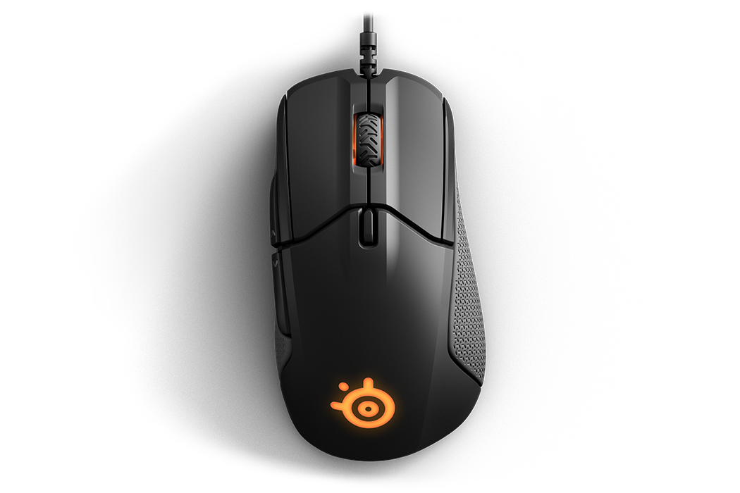  Rival 310 gaming mouse, top view 