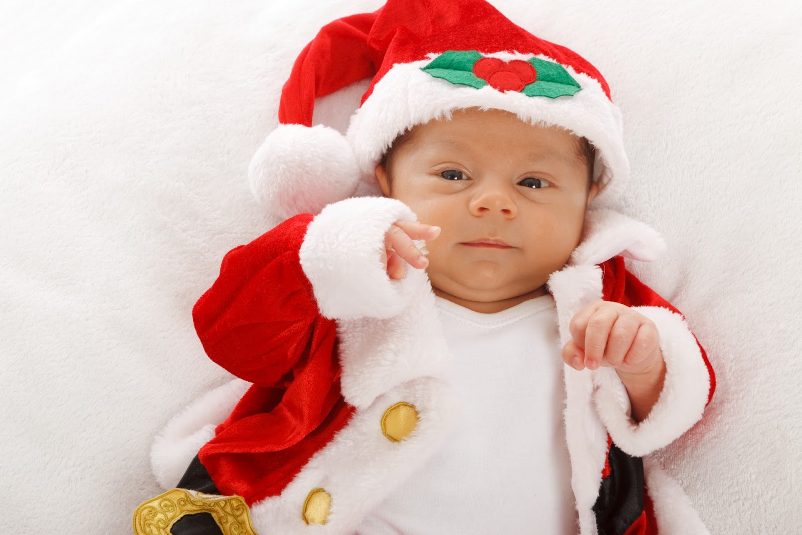 Relaxed Santa Baby Free Stock Photo - Public Domain Pictures