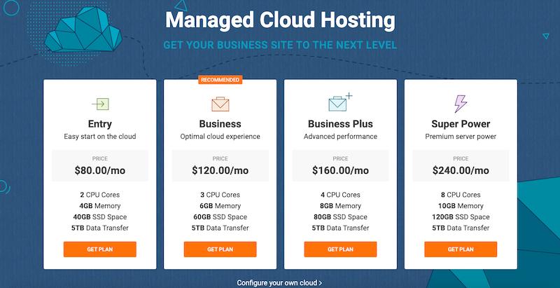 Siteground vs Bluehost : Hébergement Cloud SiteGround