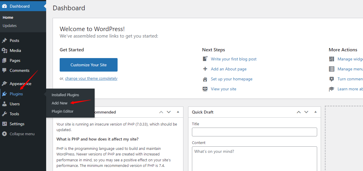 How to install wordpress plugins in India