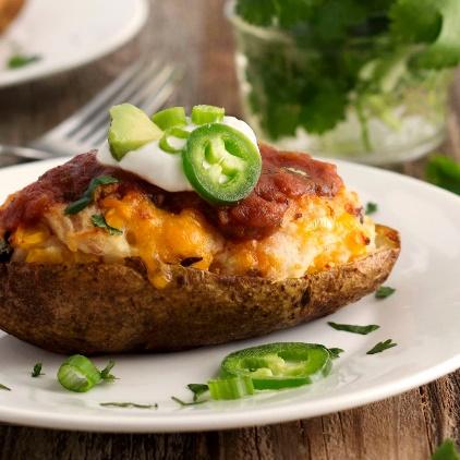 Southwestern Twice Baked Potatoes Recipe - Food Fanatic