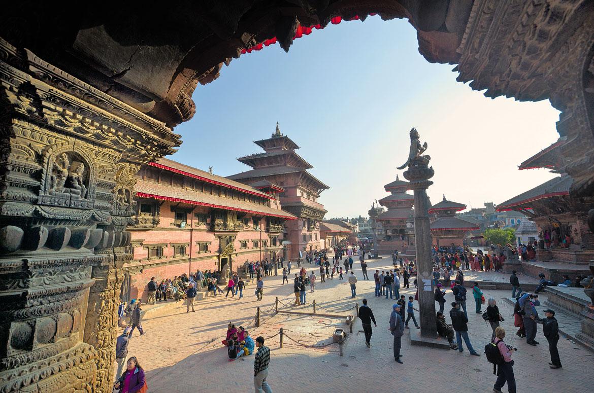 A view of the magnificent Patan Durbar Square as it was before the devastation caused by the 2015 earthquake