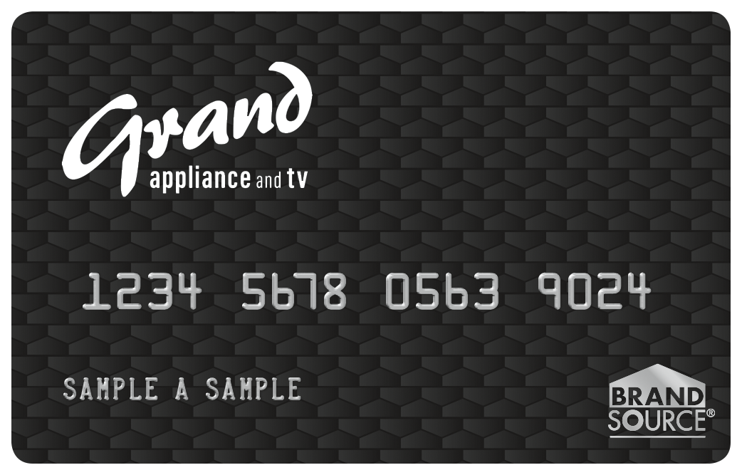Grand Appliance Financing Card