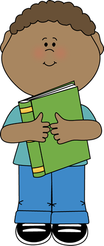 Little Boy Hugging a Book