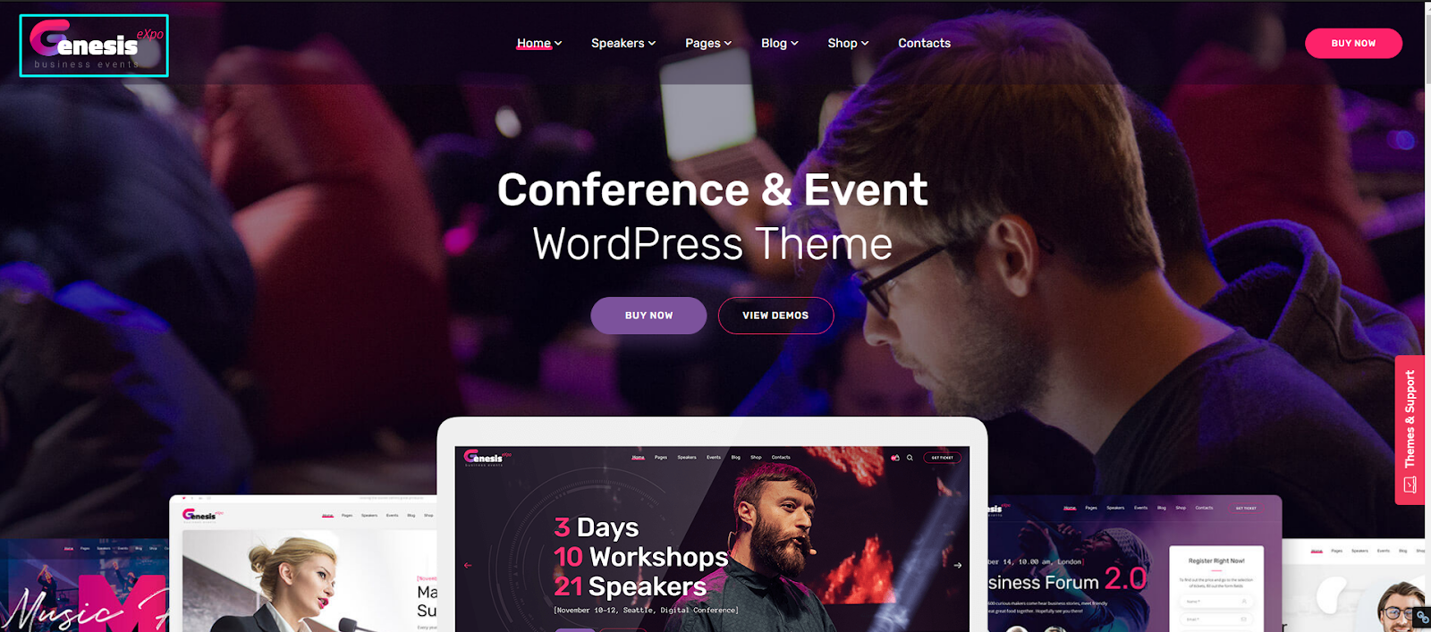 Genesis Expo – Business Conference and Event WordPress Theme