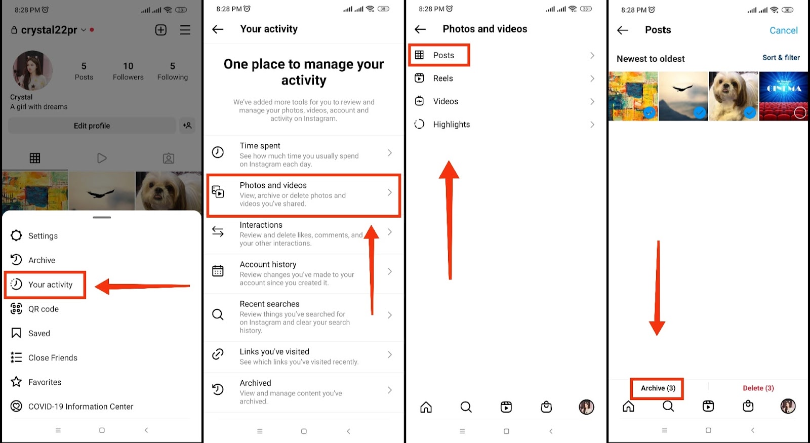 How to archive all Instagram posts