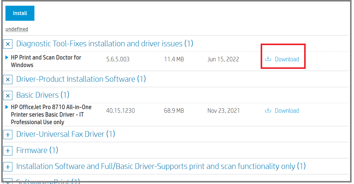 HP OfficeJet Pro 8710 Driver -1 