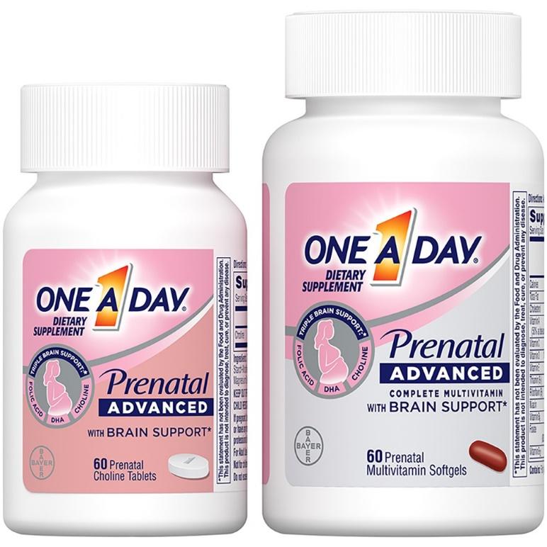 4. One A Day Prenatal Advanced Multivitamin & Brain Support 