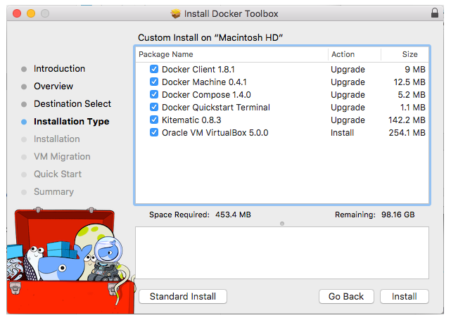 Instalador Docker MAC Tipo
