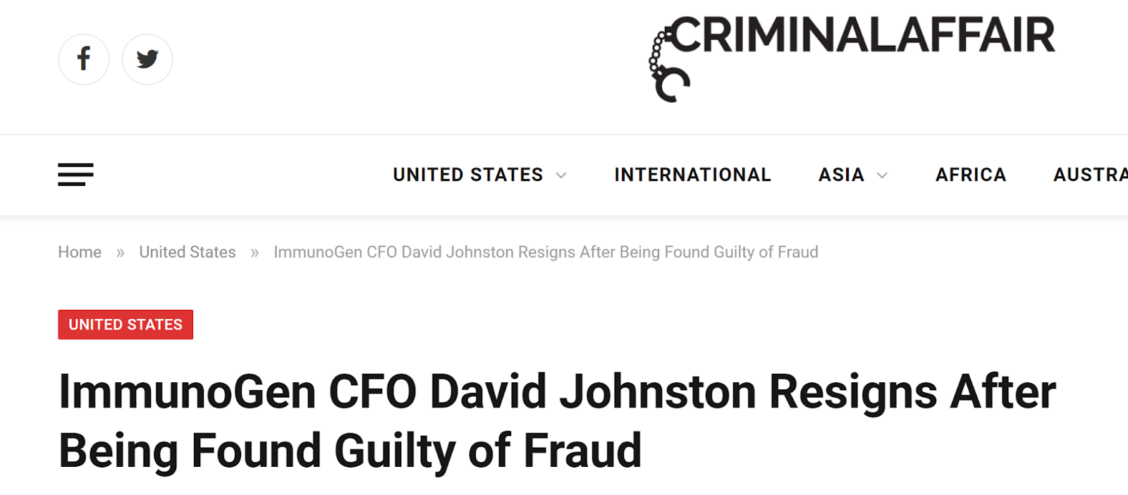 david johnston cfo 