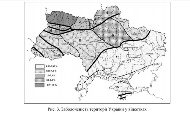 Карта боліт України