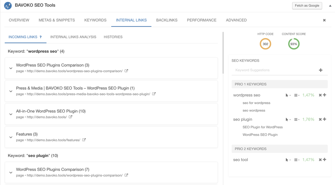 bavoko wordpress seo otimização de conteúdo links internos (pro)