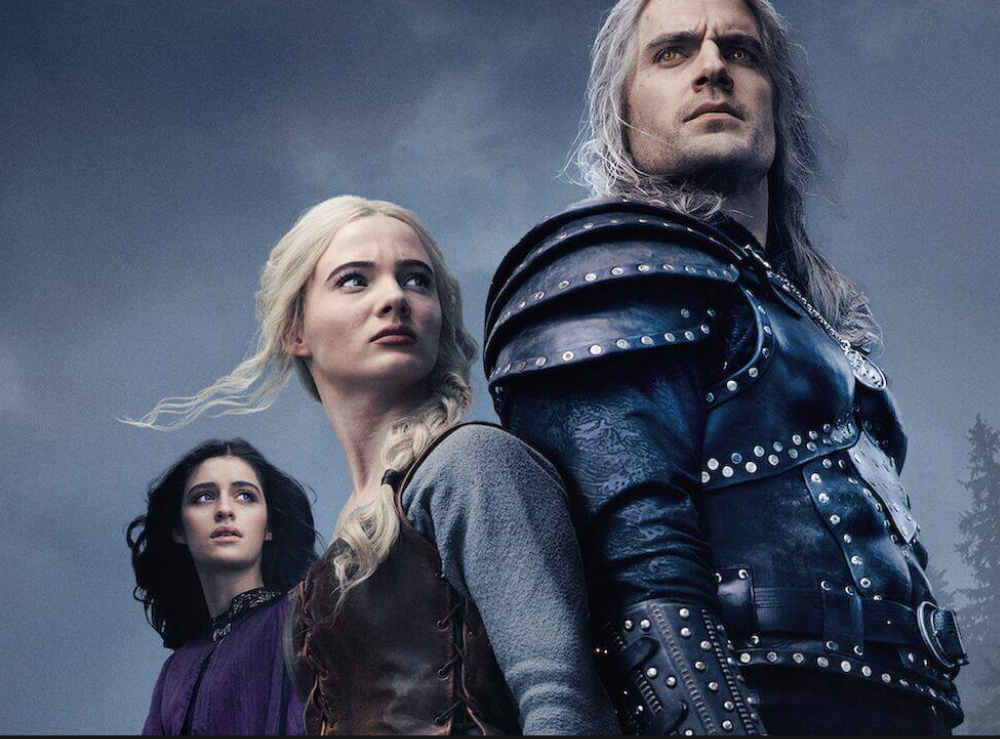 Image of the main characters in TV series "The Witcher"