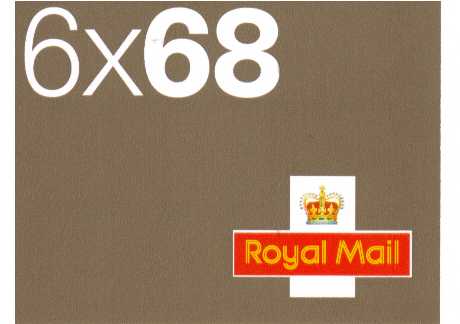 British Stamps Self Adhesive Booklets Item: view larger image for SG NB1 (2002) - 6x68p - Walsall<br/>Contains 2298x6