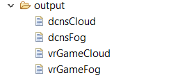 iFogsim Output log files from the console for a simulation.