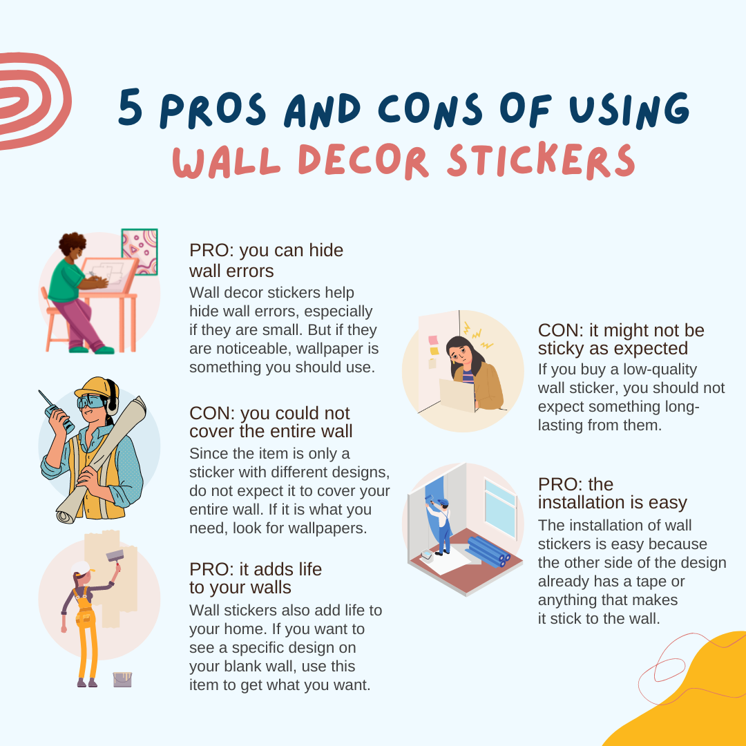 5 Pros And Cons Of Using Wall Decor Stickers