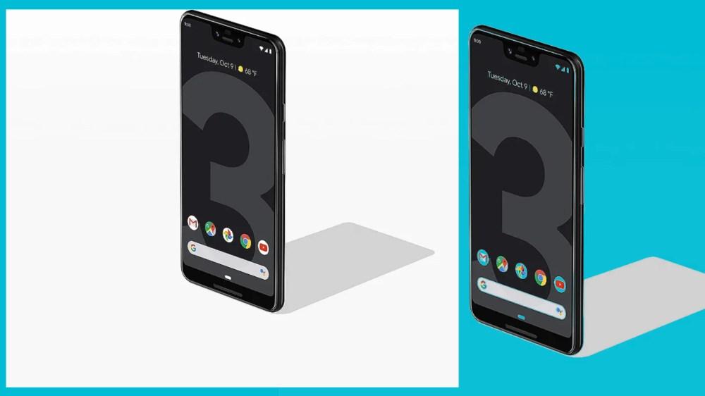body and Display of pixel XL 3