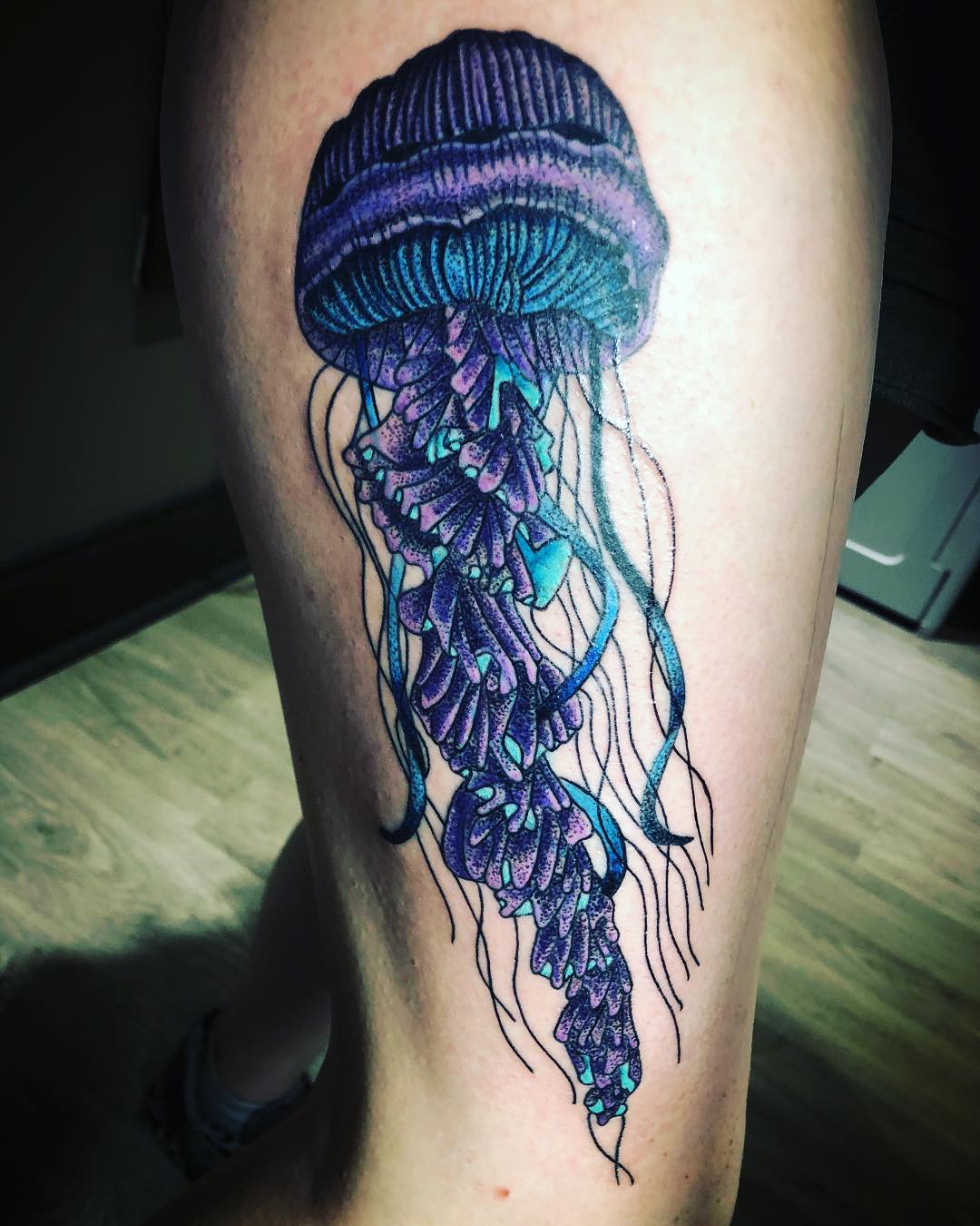 Large Jellyfish Tattoo Design