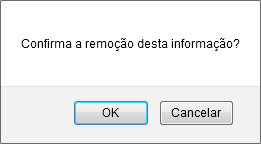 Figura 6: Caixa de Diálogo da Remoção