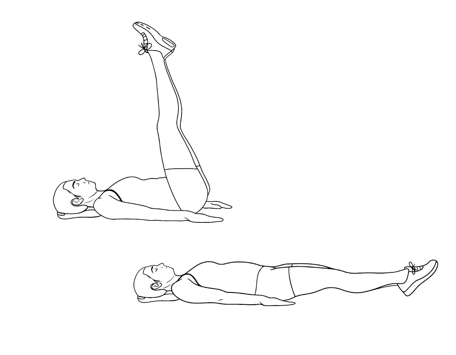 Image result for bilateral straight leg raise illustration