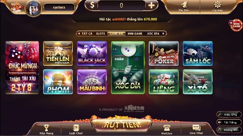 Giới thiệu cổng game ZoWin