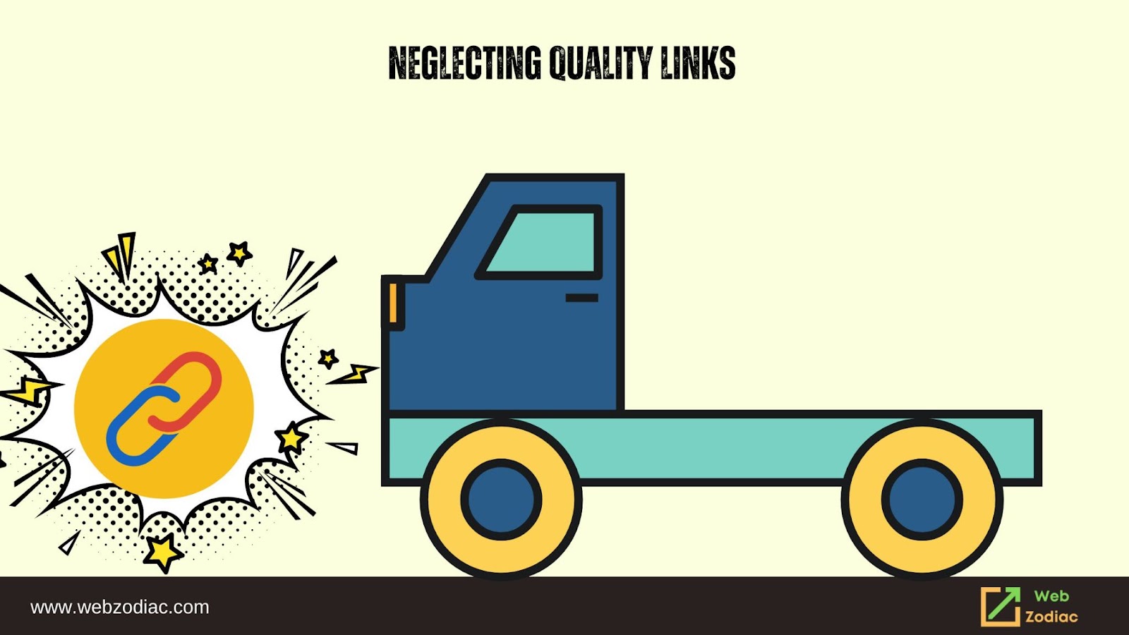 artistic image, neglecting quality links, most common seo mistake