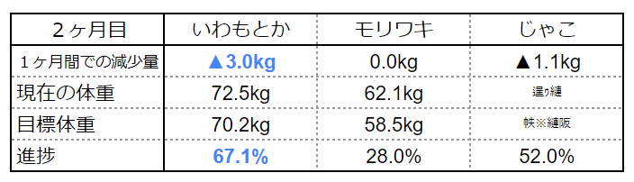 2か月目進捗表