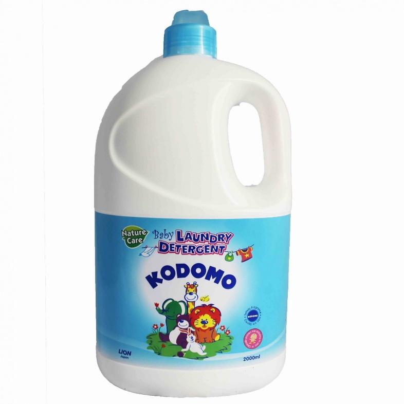 Laundry Detergent Kodomo in blue packaging with animals on the label