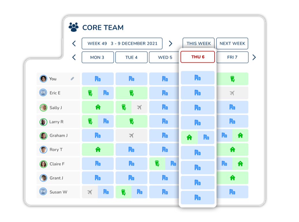 Hybrid Working Schedule