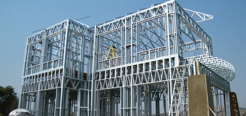 steel frame em construção