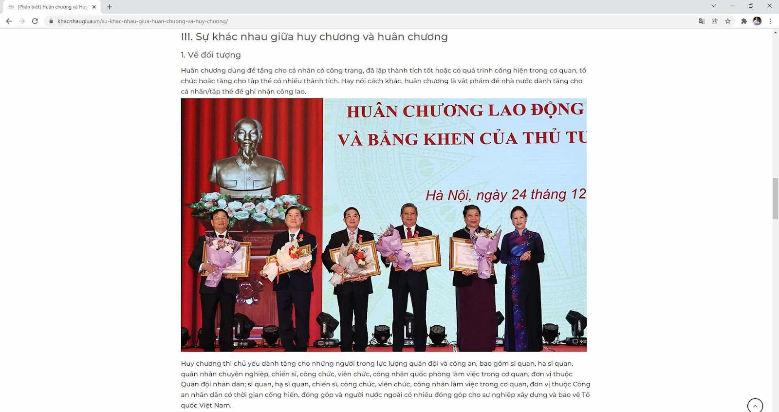 Huân Chương và Huy Chương - Nỗi buồn tiếng Việt