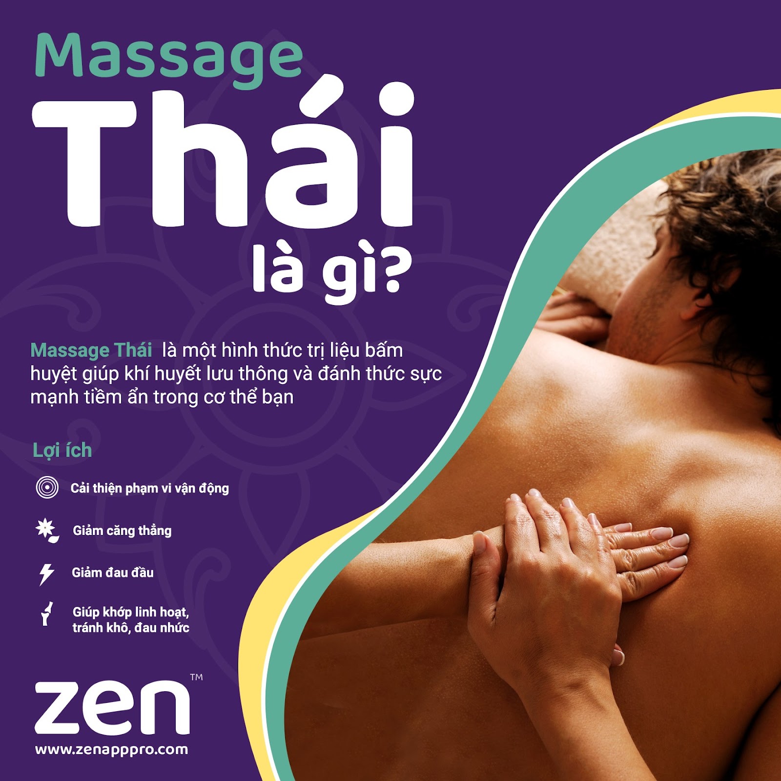 Massage Thái phục hồi năng lượng